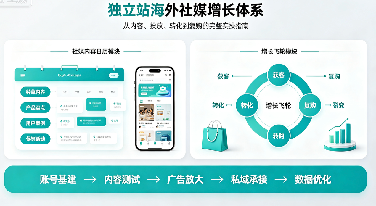 独立站卖家怎么搭建海外社媒增长体系？完整实操指南