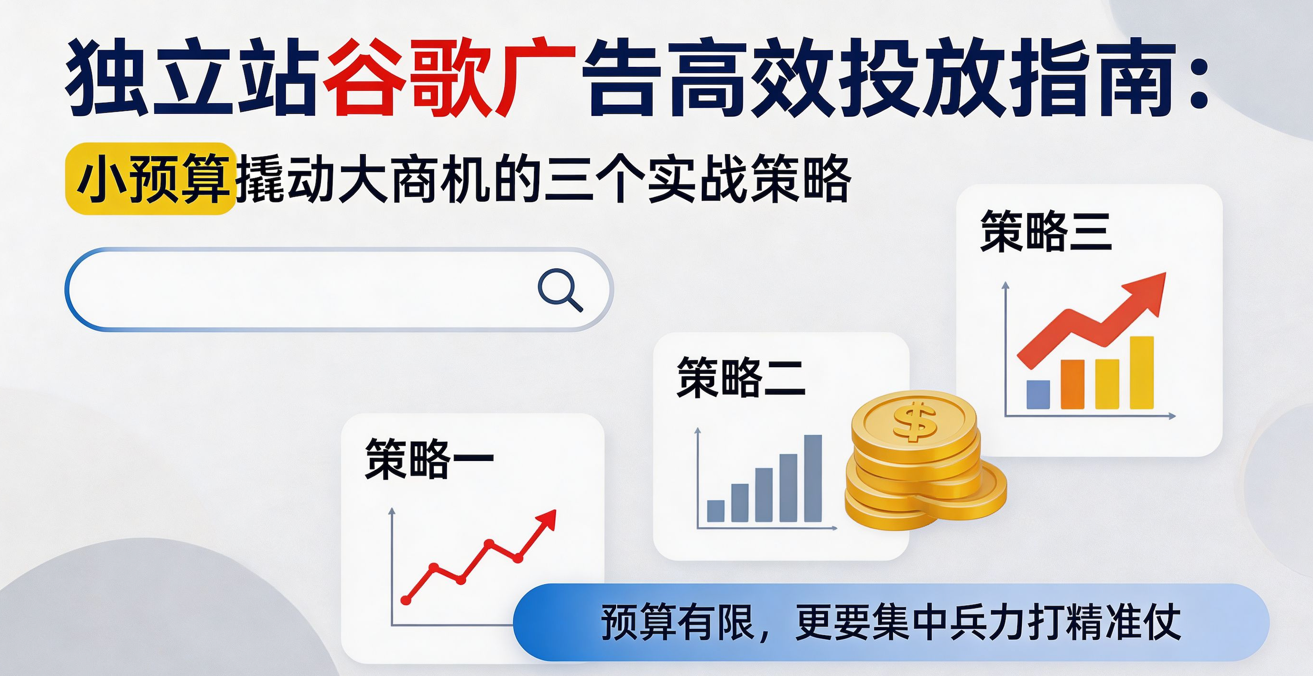 独立站谷歌广告高效投放指南：小预算撬动大商机的三个实战策略