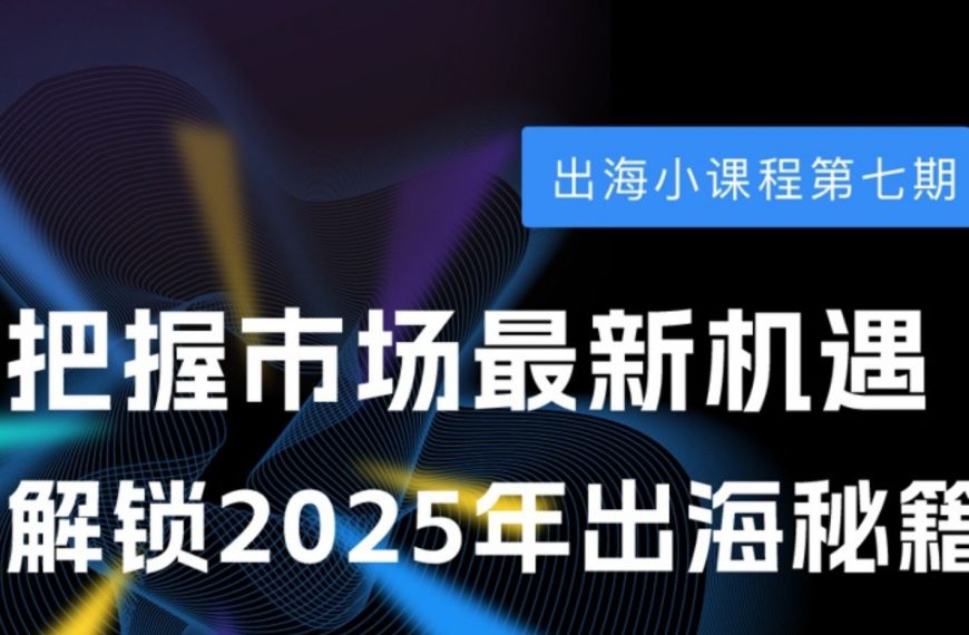直播回顾 | 把握市场机遇，解锁2025出海秘籍