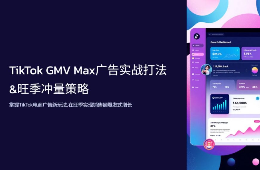 旺季共赢 | 旺季增长遇瓶颈？活用TikTok GMV Max实现确定性转化的关键策略